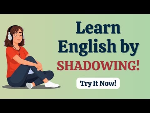 Learn English with Shadowing Technique | 20 Essential English Phrases | English Podcast thumbnail