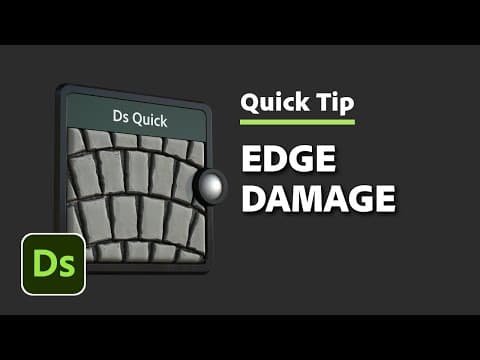 Edge Damage | Designer Quick Tip #36 | Adobe Substance 3D thumbnail
