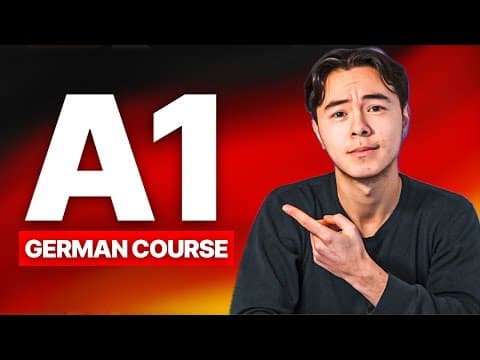 Learn German A1 in 25 Minutes Step by Step (Crash Course For Beginners) thumbnail