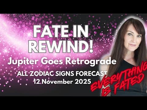 HOROSCOPE READINGS FOR ALL ZODIAC SIGNS - Come back to life - Jupiter Retrograde! thumbnail