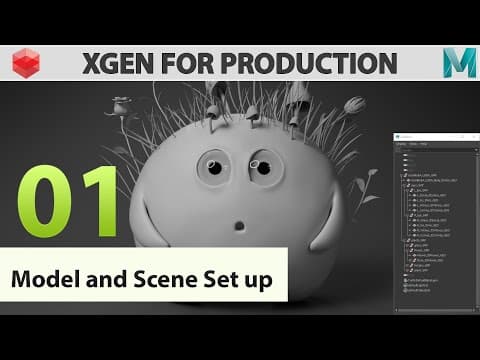 XGEN FOR PRODUCTION - 01  - Model and scene setup thumbnail