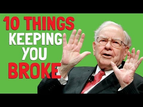 Warren Buffett: 10 Money Habits That Are Keeping You Broke and Poor (financial education) thumbnail