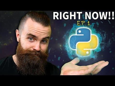you need to learn Python RIGHT NOW!! // EP 1 thumbnail