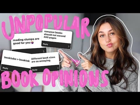 What Are Some Unpopular Bookish Opinions and Why Do They Matter? thumbnail