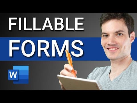 How to make Fillable Form in Microsoft Word thumbnail