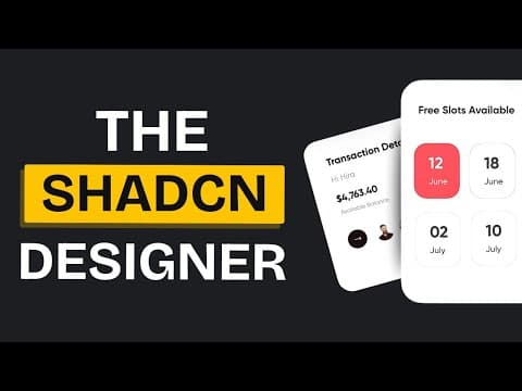 ShadCN Dropped Something to FINALLY Fix Your UI thumbnail
