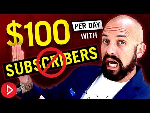Make $100 /Day on YouTube with Zero Subscribers (and no videos) thumbnail