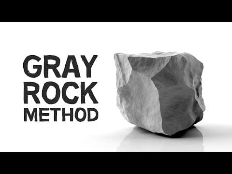 What Is the Gray Rock Method for Dealing with Toxic People? thumbnail