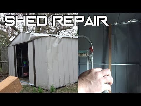 How to Repair a Shed Using a Car Jack thumbnail