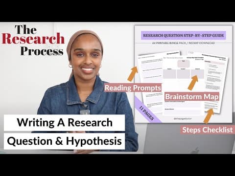 How to Write a Strong Research Question and Hypothesis thumbnail