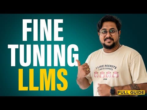 Learn Fine Tuning LLMs in 2 hours | RAGs vs Fine Tuning | Quantization | PEFT Techniques thumbnail