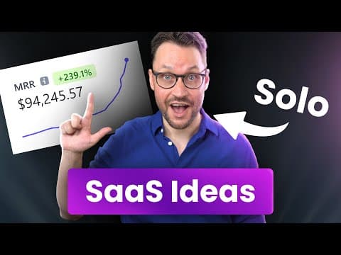 5 SaaS Ideas You Can Build as a Solo Founder thumbnail