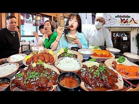 나고야 마지막) 일본인 손님들에게 단체로 박수받았어요🤣 75세 장인의 미소카츠 thumbnail