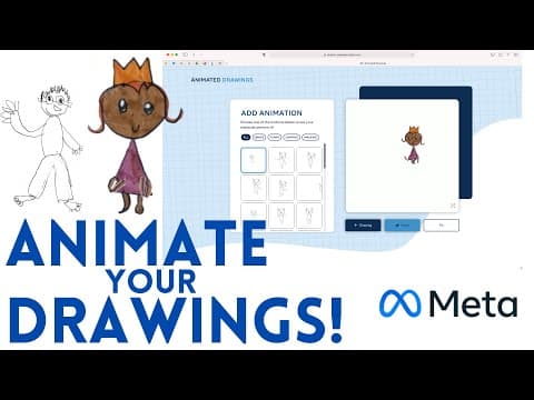 Animate Your Drawings In Seconds with ​⁠@meta thumbnail