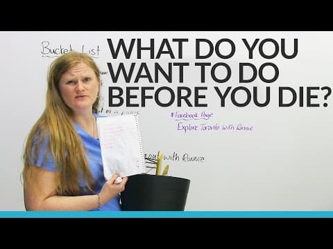 English Vocabulary: What's on your bucket list? thumbnail