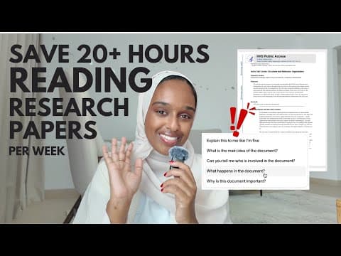 How to Read and Understand Research Papers Quickly using AI thumbnail