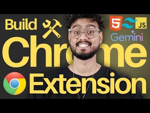 Build a Chrome Extension using Javascript and Gemini API (in 30 minutes) 🔥🔥 thumbnail