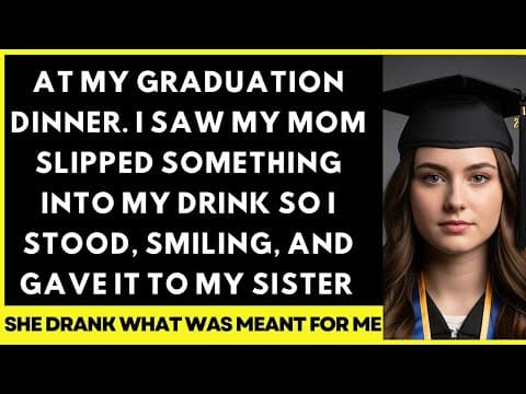 At My Graduation Dinner. I Saw My Mom Slipped Something Into My Drink So I Stood, Smiling thumbnail