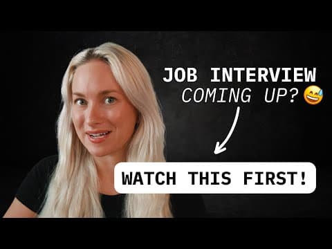 6 Steps to ACE your Job Interview (+ pep talk!) thumbnail