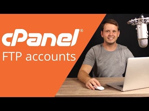 cPanel beginner tutorial 4 - uploading files with ftp thumbnail