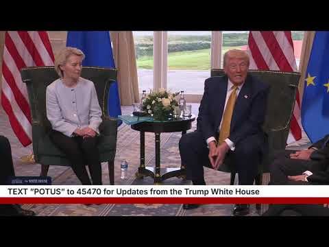 President Trump Meets with the President of the European Commission thumbnail