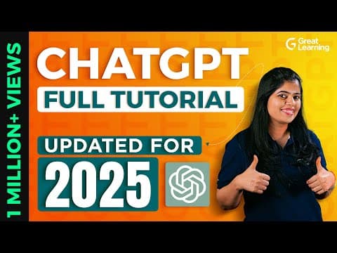 How to use ChatGPT in 2025 | ChatGPT Tutorial | ChatGPT Full Course thumbnail
