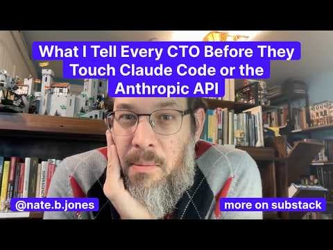 What I Tell Every CTO Before They Touch Claude Code or the Anthropic API thumbnail