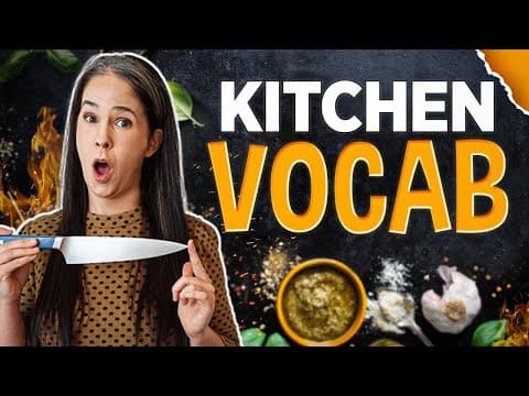 VOCABULARY Lesson! | VERBS for COOKING: English Vocabulary and Verbs in the Kitchen thumbnail