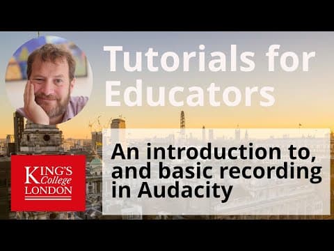 How to Use Audacity for Recording Lectures and Podcasts thumbnail