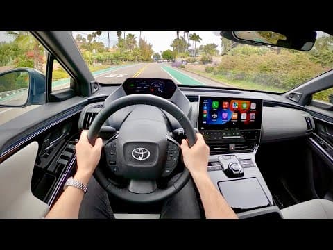 2023 Toyota bZ4X All-Electric SUV (FWD Limited) - POV First Driving Impressions thumbnail