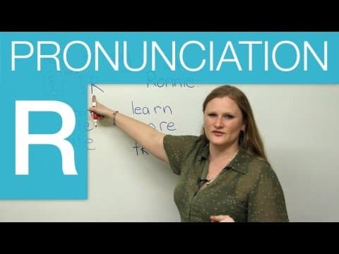 Pronunciation - How to make the 'R' sound in English thumbnail