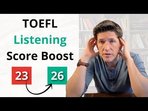 TOEFL Listening: How to QUICKLY Improve By 3 Points thumbnail