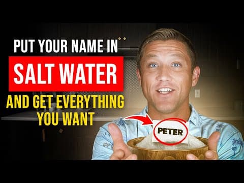 Put Your Name in Salt Water for 24 Hours & Receive Everything You Want | Secret Bible Ritual thumbnail