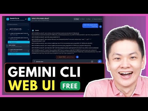 Gemini CLI-UI: Powerful Web UI That SuperCHARGES Gemini CLI! thumbnail