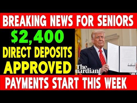 BREAKING NOW: $2,400 Direct Deposits Approved – Seniors Get Paid Starting THIS WEEK! thumbnail
