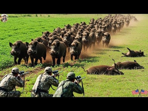 Peanut Farm Invaded by Wild Boars - Farmers and Hunters Immediately Hunt Down to Protect Crops thumbnail
