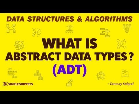 What is Abstract Data Types(ADT) in Data Structures ? | with Example thumbnail