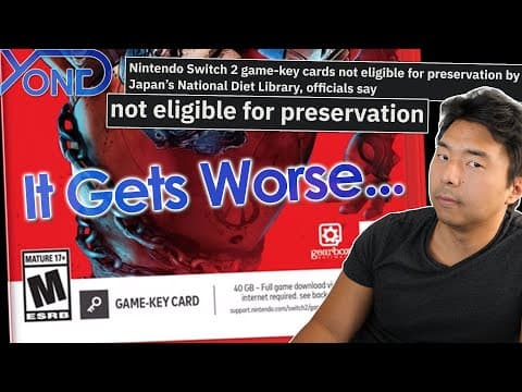 Nintendo's Switch 2 Game Key Cards Circumvent Japan's Preservation Laws... thumbnail