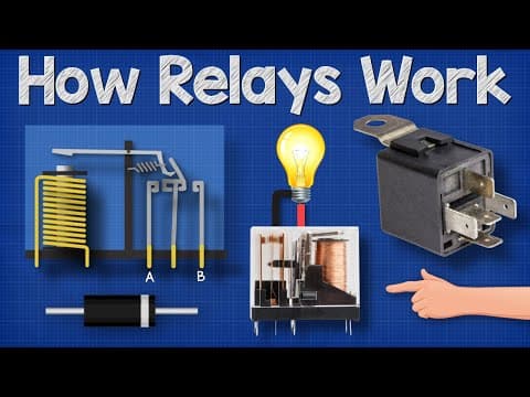 How Relays Work - Basic working principle  electronics engineering  electrician amp thumbnail