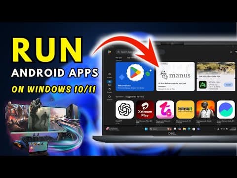 RUN Android Apps on Windows 11 (Full Setup + Play Store) thumbnail