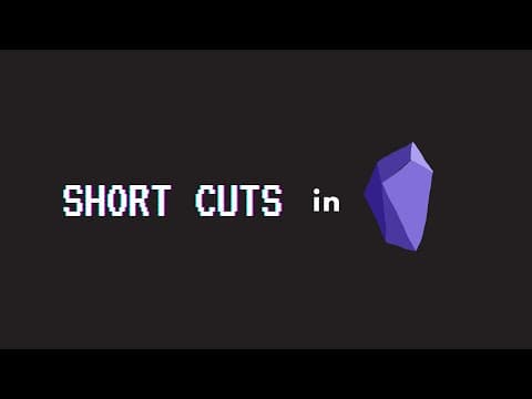What Are the 10 Essential Shortcuts in Obsidian? thumbnail