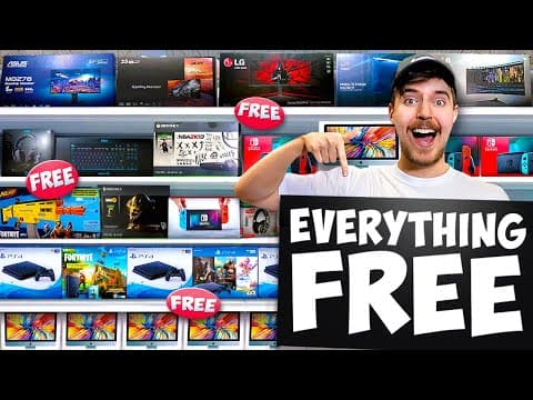 I Opened The World's First FREE Store thumbnail