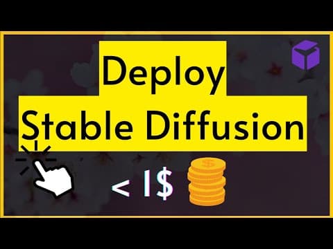 Deploy Stable Diffusion on GPU 1-Click Tutorial for Beginners thumbnail