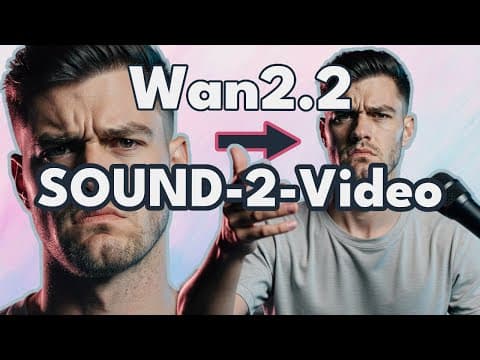 Wan2.2 Sound-To-Video! Create Incredible Speech & Sound Driven Videos FOR FREE! S2V Workflow & Guide thumbnail