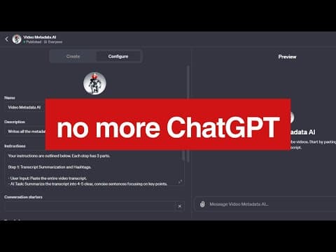 How to turn your Custom GPT into a web app that makes $$$ thumbnail