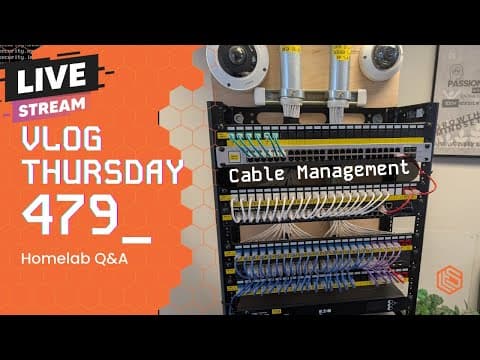 VLOG Thursday 479: Racks, Cabling, Low Voltage and Homelab Q&A thumbnail