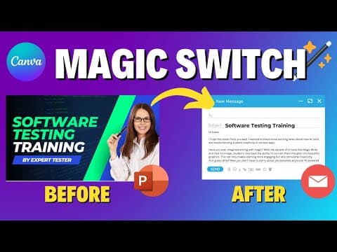 Convert PowerPoint Slides to Email Text w/ Canva Magic Switch! thumbnail