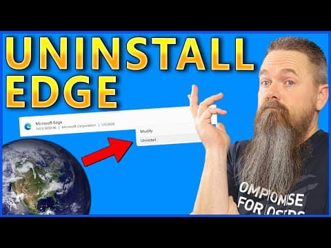 Uninstall Microsoft Edge For Good thumbnail