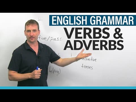 Parts of Speech in English Grammar: VERBS & ADVERBS thumbnail