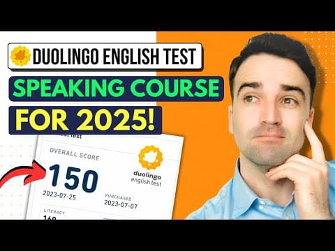 Duolingo English Test 2025: Complete Speaking Course! thumbnail